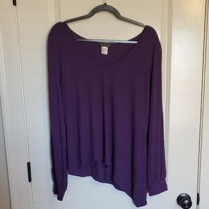 Venus Women's Purple V-Neck Top